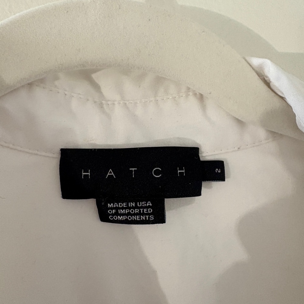 HATCH maternity The Classic Buttondown in White - Picture 10 of 11